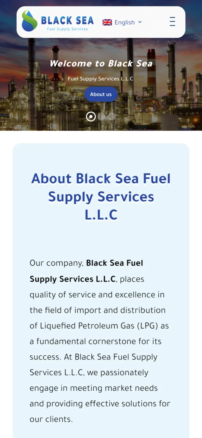 واجهة موقع Black Sea على الجوال